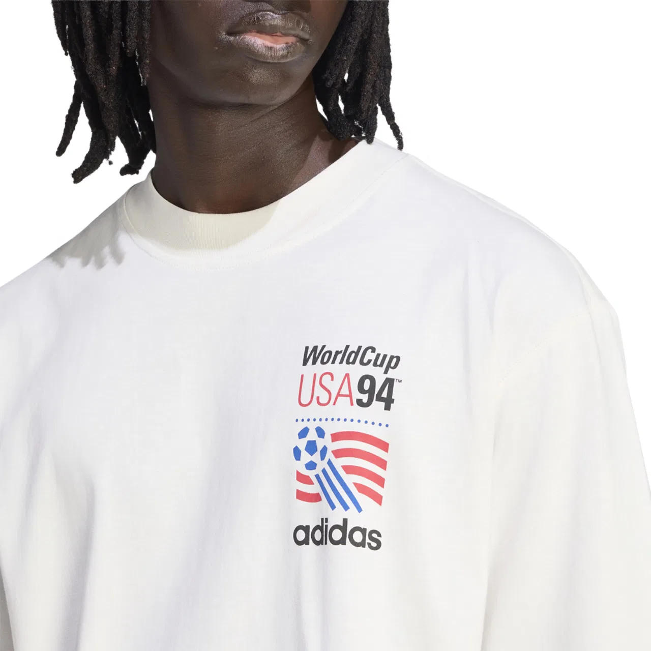 Футболка мужская US94 GR Mascot Adidas, цвет Tan/Blue — фото 3