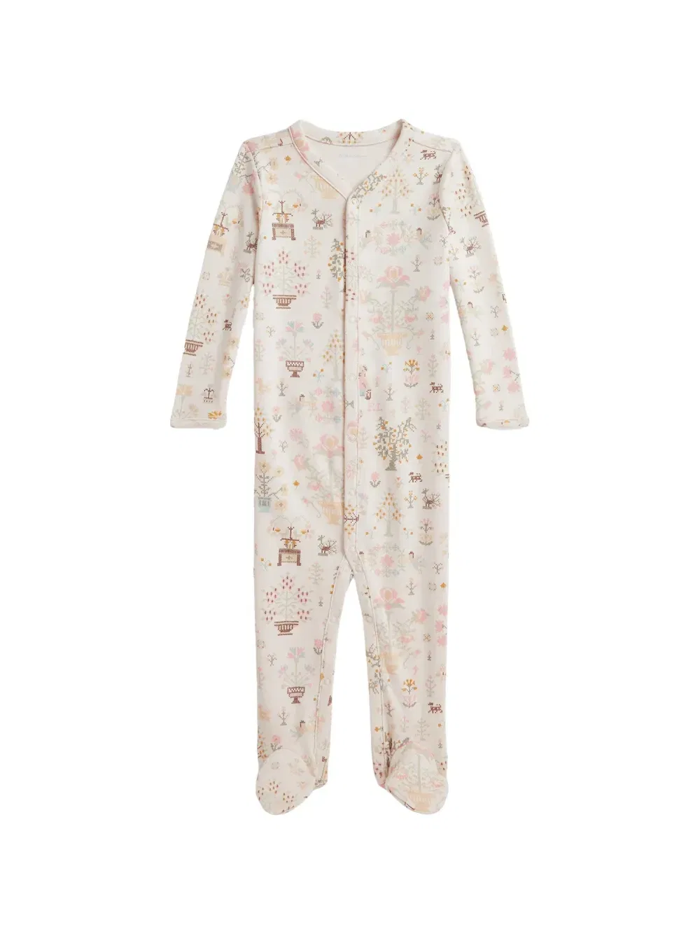 Пижама Polo Bear с цветочным принтом Polo Ralph Lauren Kids, бежевый