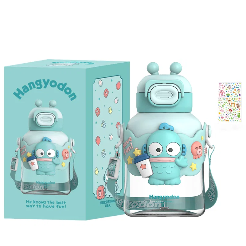 Детская кружка с трубочкой из тритана, 700 мл, Sanrio, Half-Human Water Cup, Multicolor