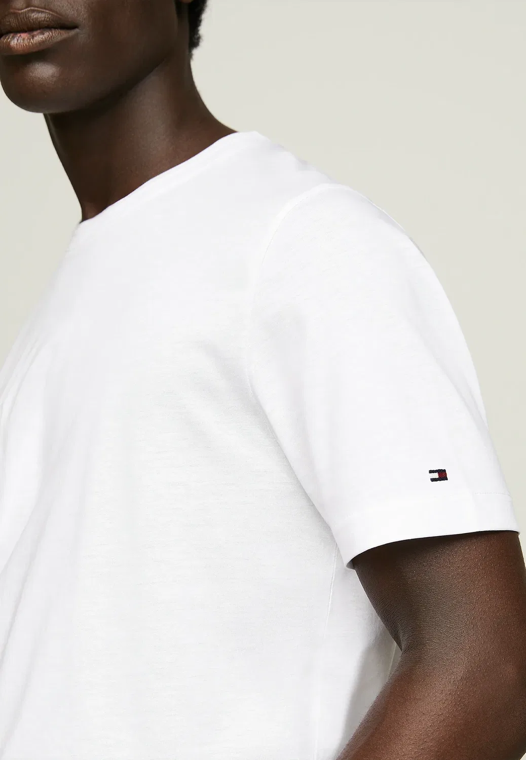 Мерсеризованная - базовая футболка Tommy Hilfiger, White — фото 4