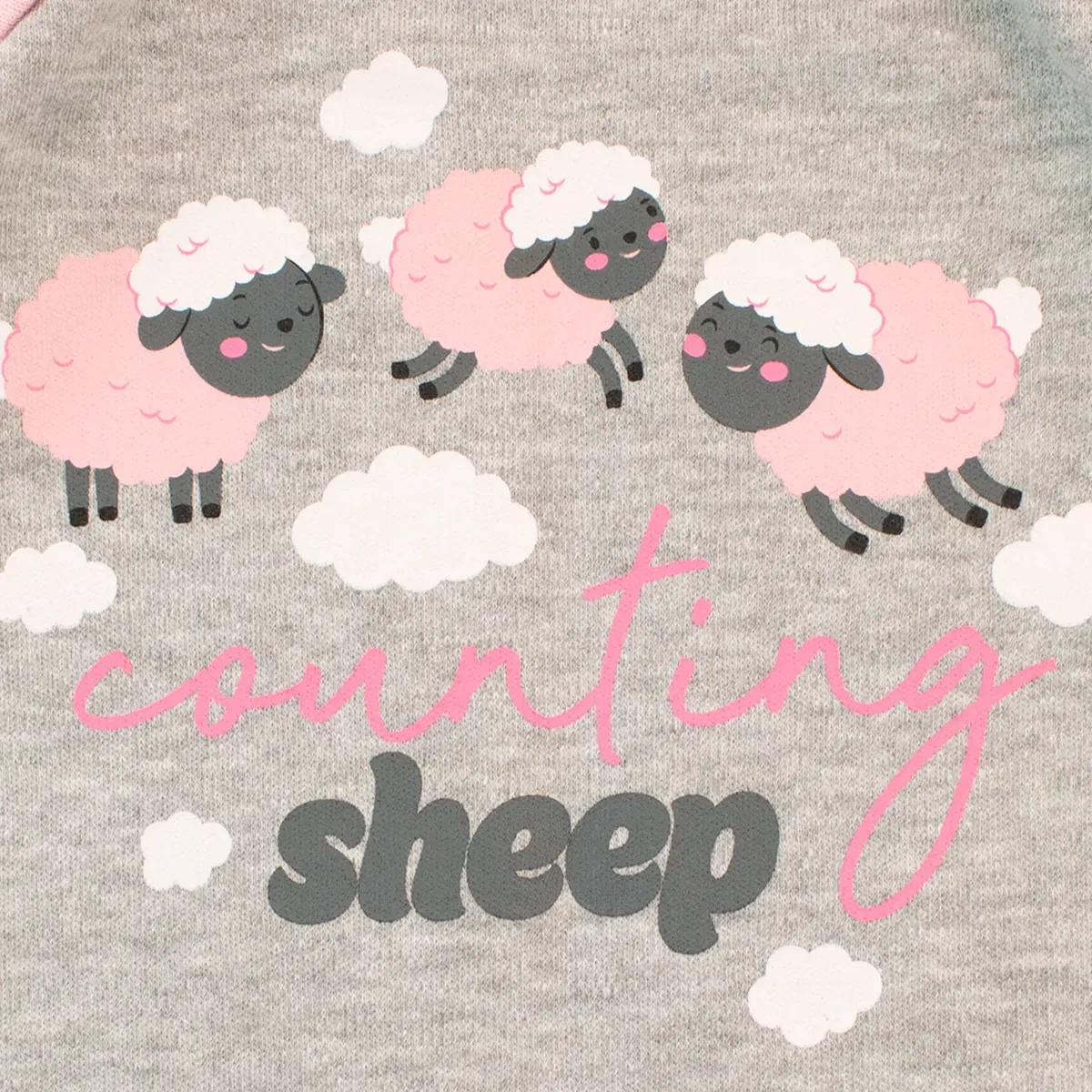Детский слип с принтом Counting Sheep Harry Bear, Grey — фото 3