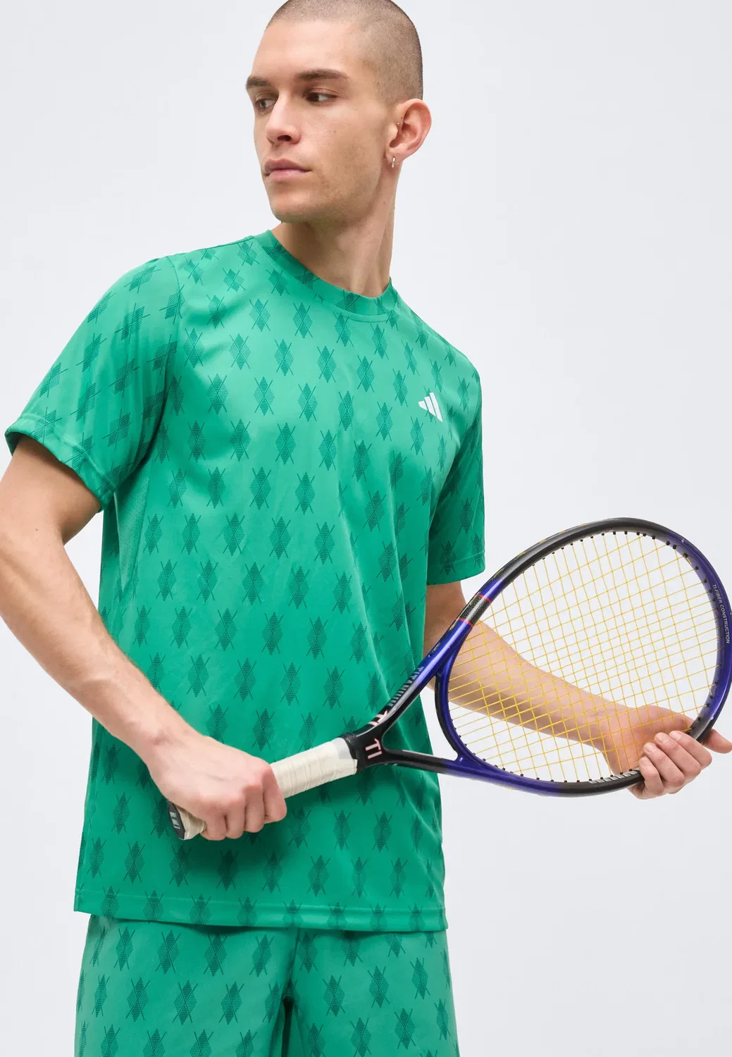 Клубные шорты - спортивные шорты Adidas Performance, Semi Court Green/Collegiate Green — фото 4