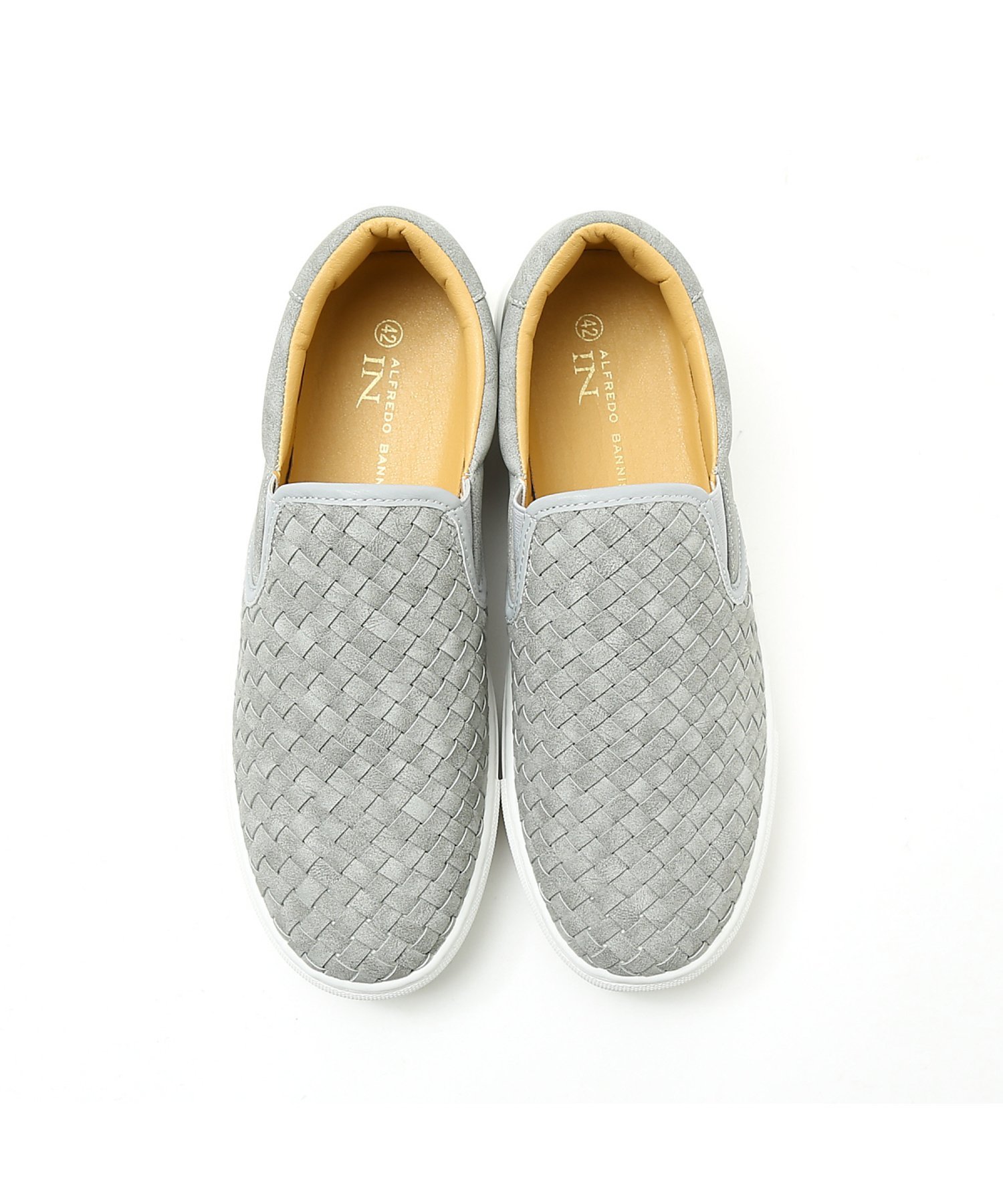 Слипоны с сетчатой подошвой и амортизацией Shark Sole AlfredoBANNISTER, Light gray — фото 4