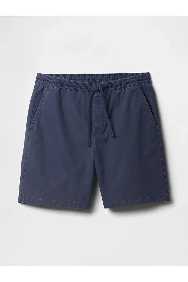 Мужские шорты с эластичным поясом Essential Pull-On Khaki Shorts Gap, Navy Blue-004 — фото 2