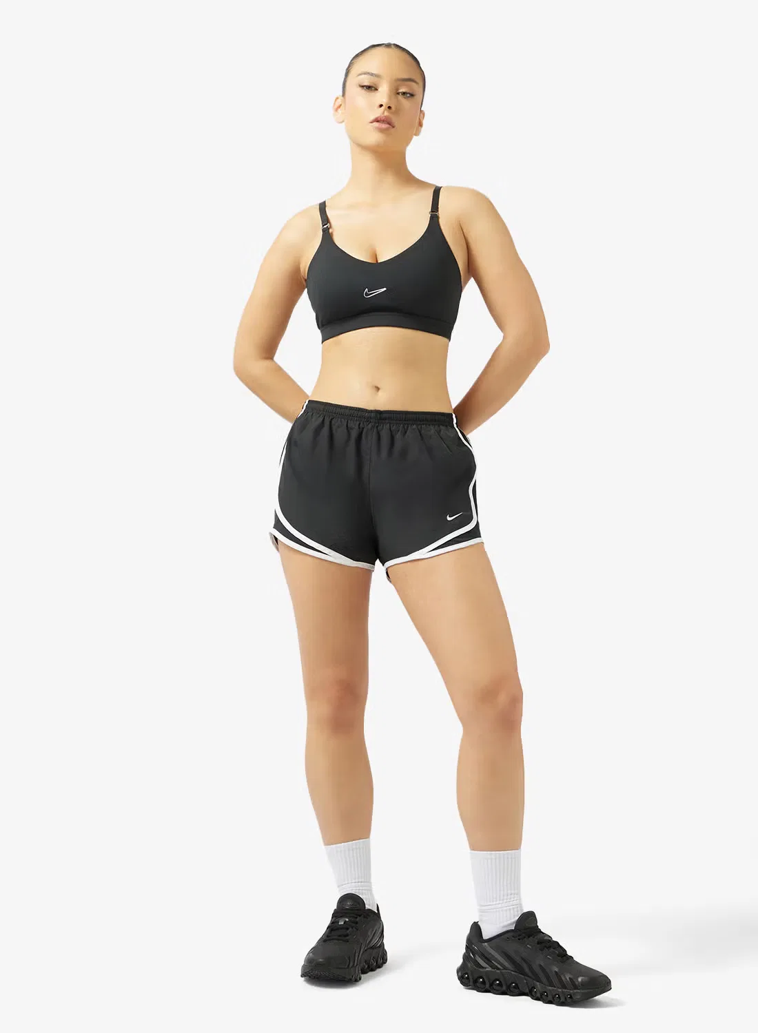 Бюстгальтер спортивный с низкой поддержкой Dri-Fit indy Nike, черный — фото 4