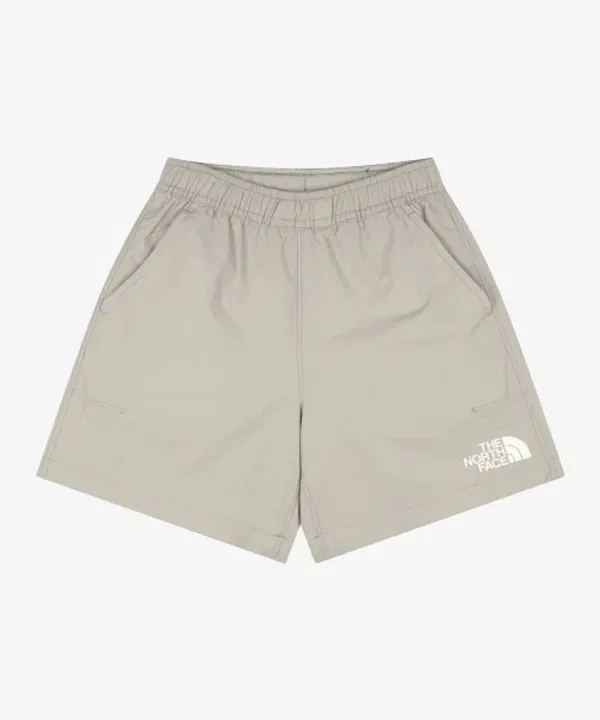 Шорты хлопковые Hillcrest The North Face Kids, зеленый