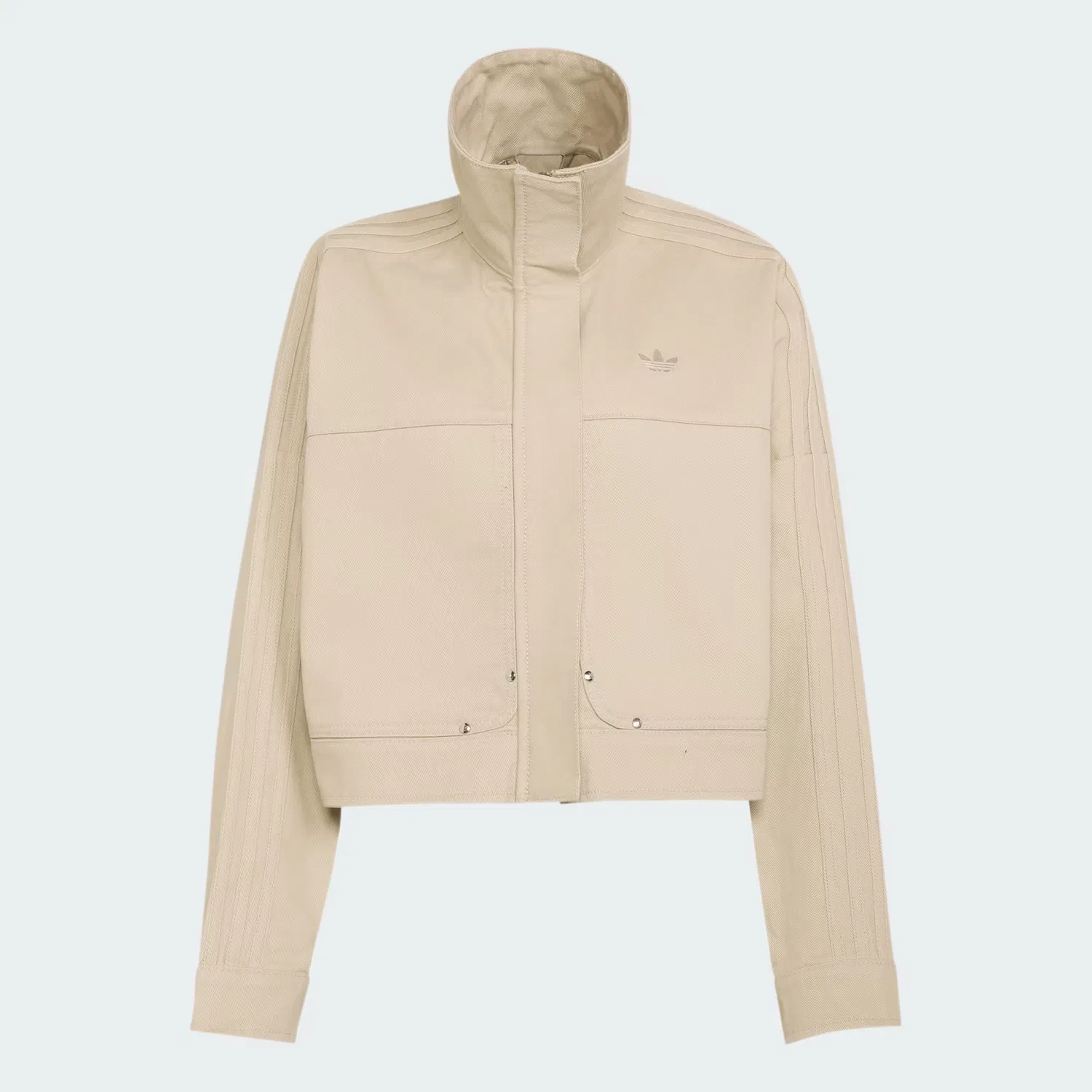 Женская куртка свободного кроя Premium Essentials Adidas Originals, хаки — фото 4