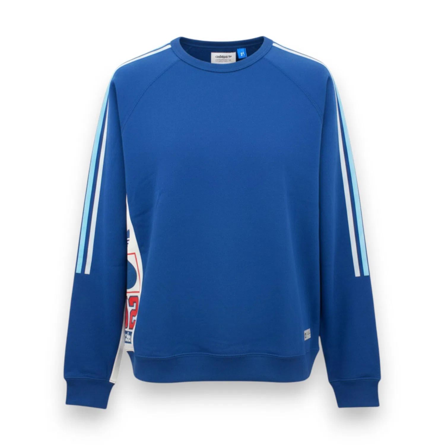 Мужской хлопковый пуловер Tech Graphic Crew Adidas, Blau