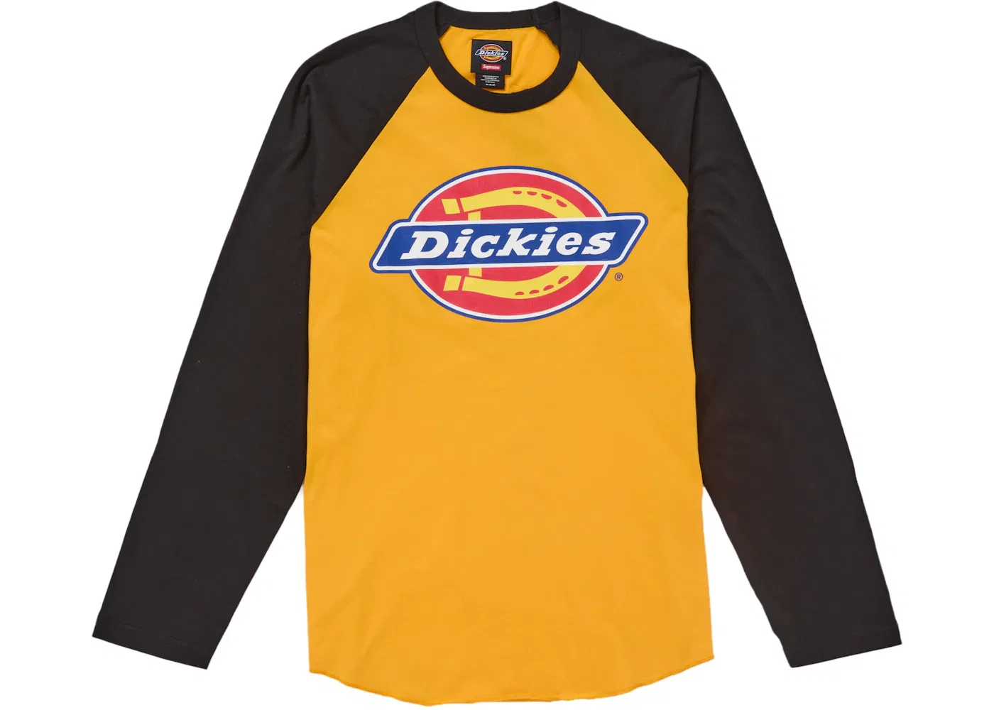 Мужская футболка с длинным рукавом Supreme Dickies Raglan L/S Top, Black