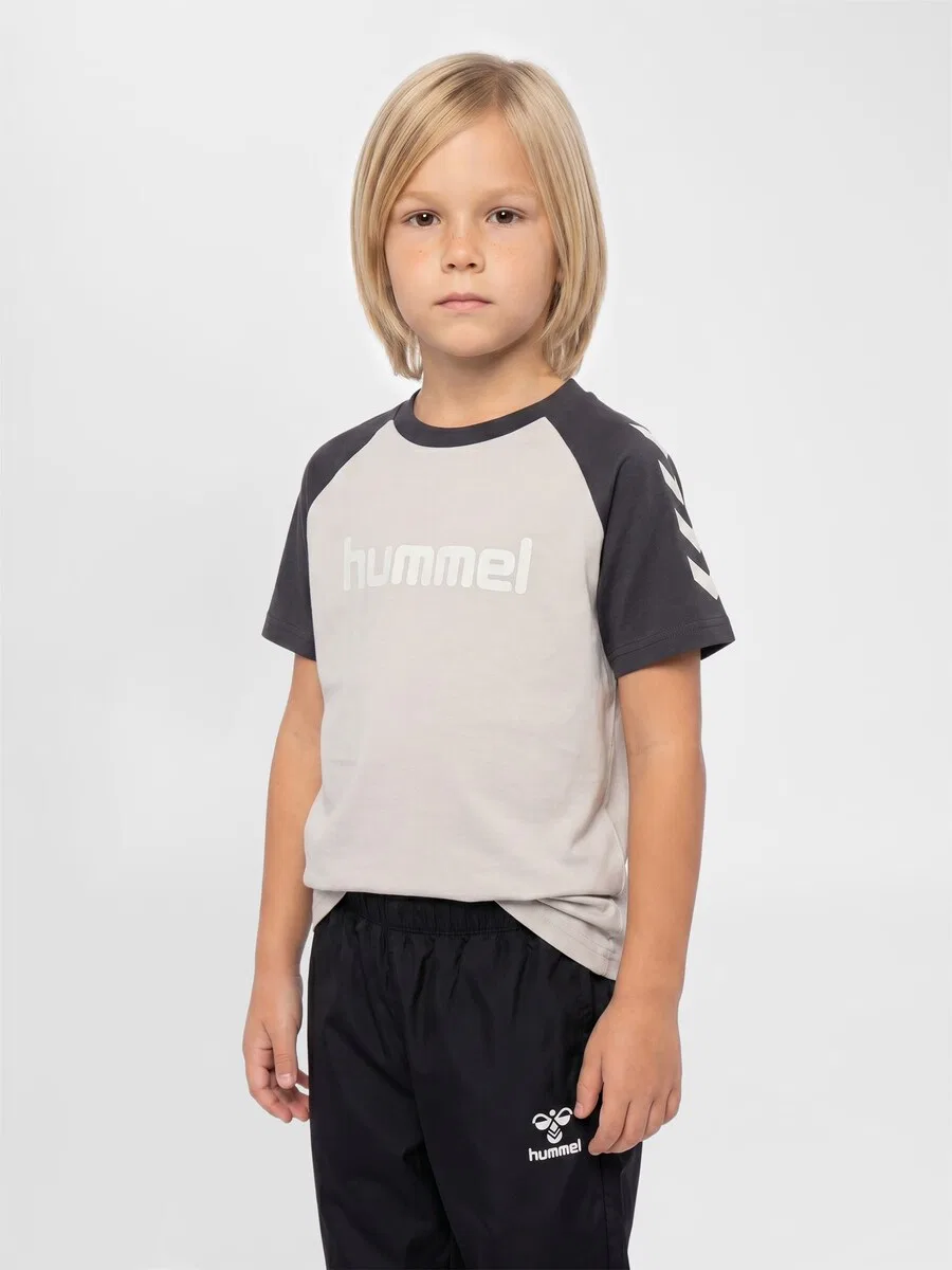 Спортивная футболка Hummel Performance Shirt, цвет графитовый, светло-серый — фото 4