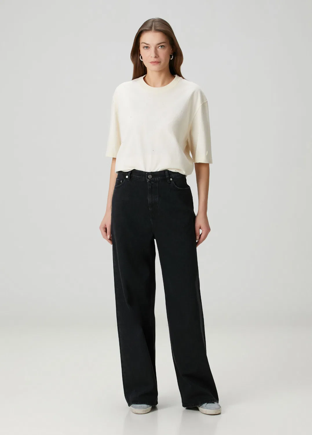 Джинсы boyfriend Golden Goose, black