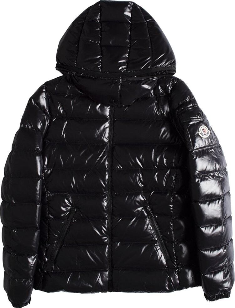 

Куртка Moncler Bady Hooded Shiny Full Zip, черный