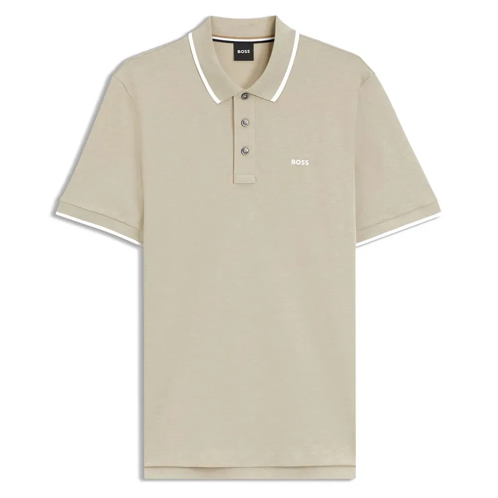 Мужское поло с коротким рукавом Parlay 190 BOSS, Beige