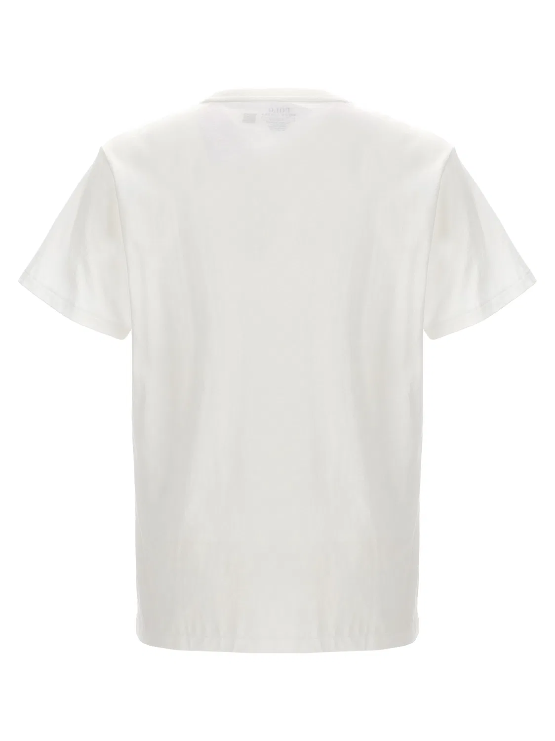 Мужская футболка хлопковая White Cotton T-Shirt Polo Ralph Lauren, White — фото 2