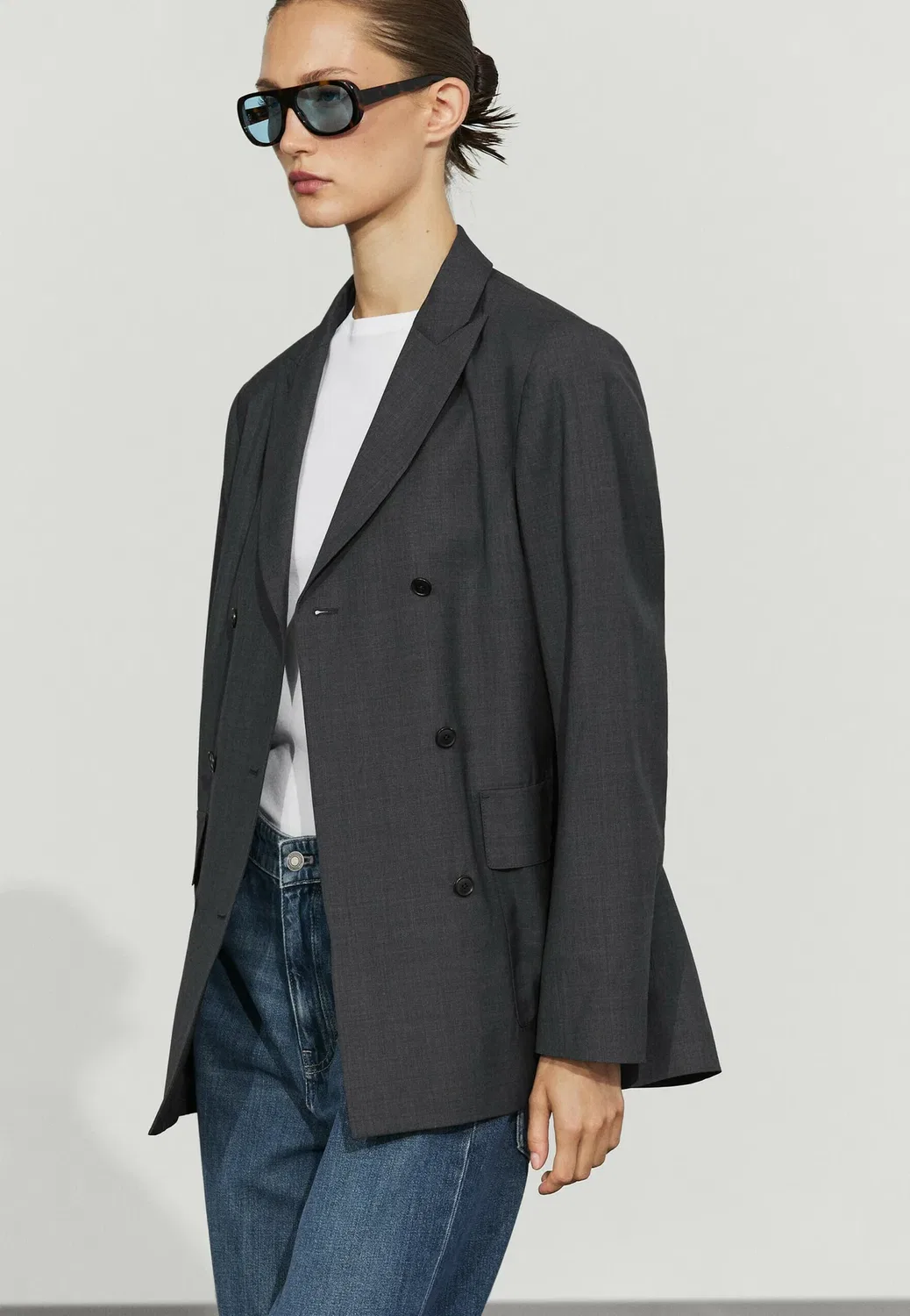 Короткая шерсть Massimo Dutti, Dark Grey — фото 4