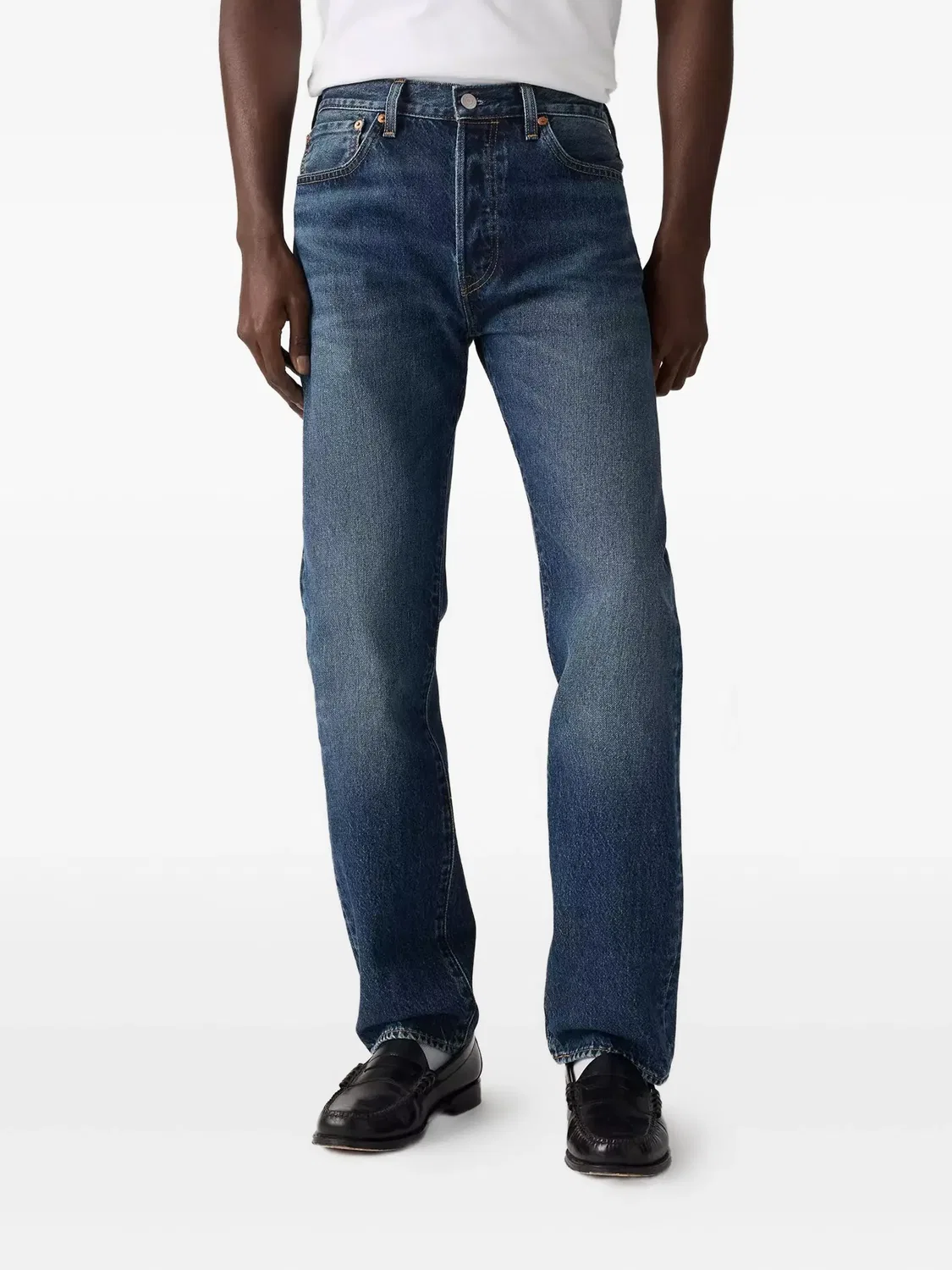 Джинсы 501 с пятью карманами Levi's, синий — фото 2