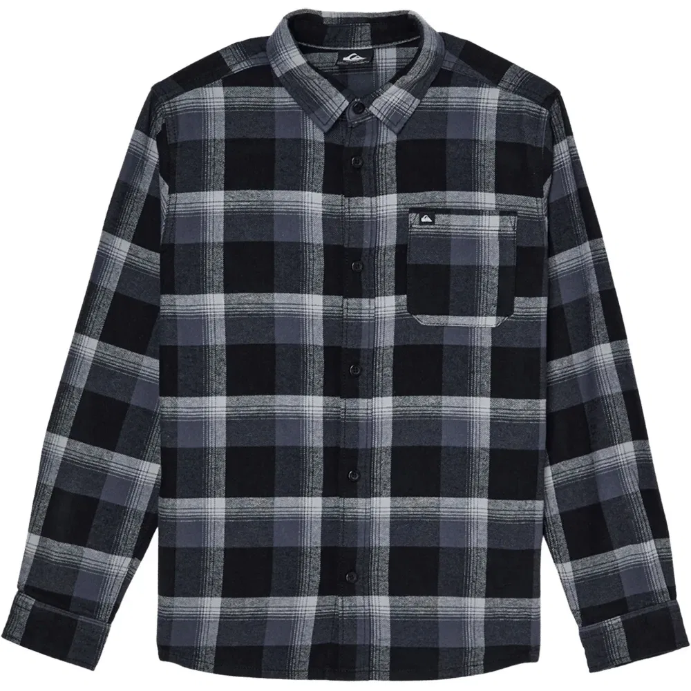 Детская рубашка с длинным рукавом Motherfly Plaid Quiksilver, Black