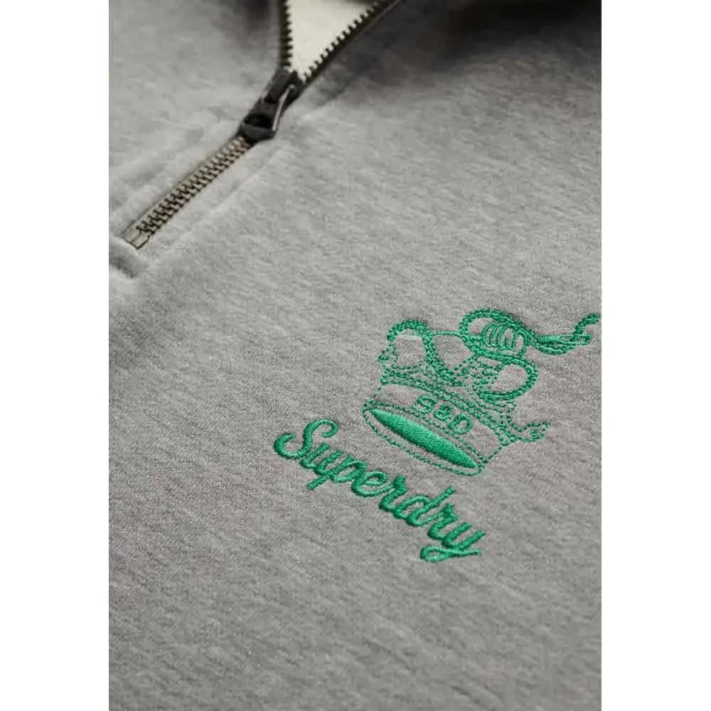 Свитер на молнии Country Club Superdry, серый — фото 4