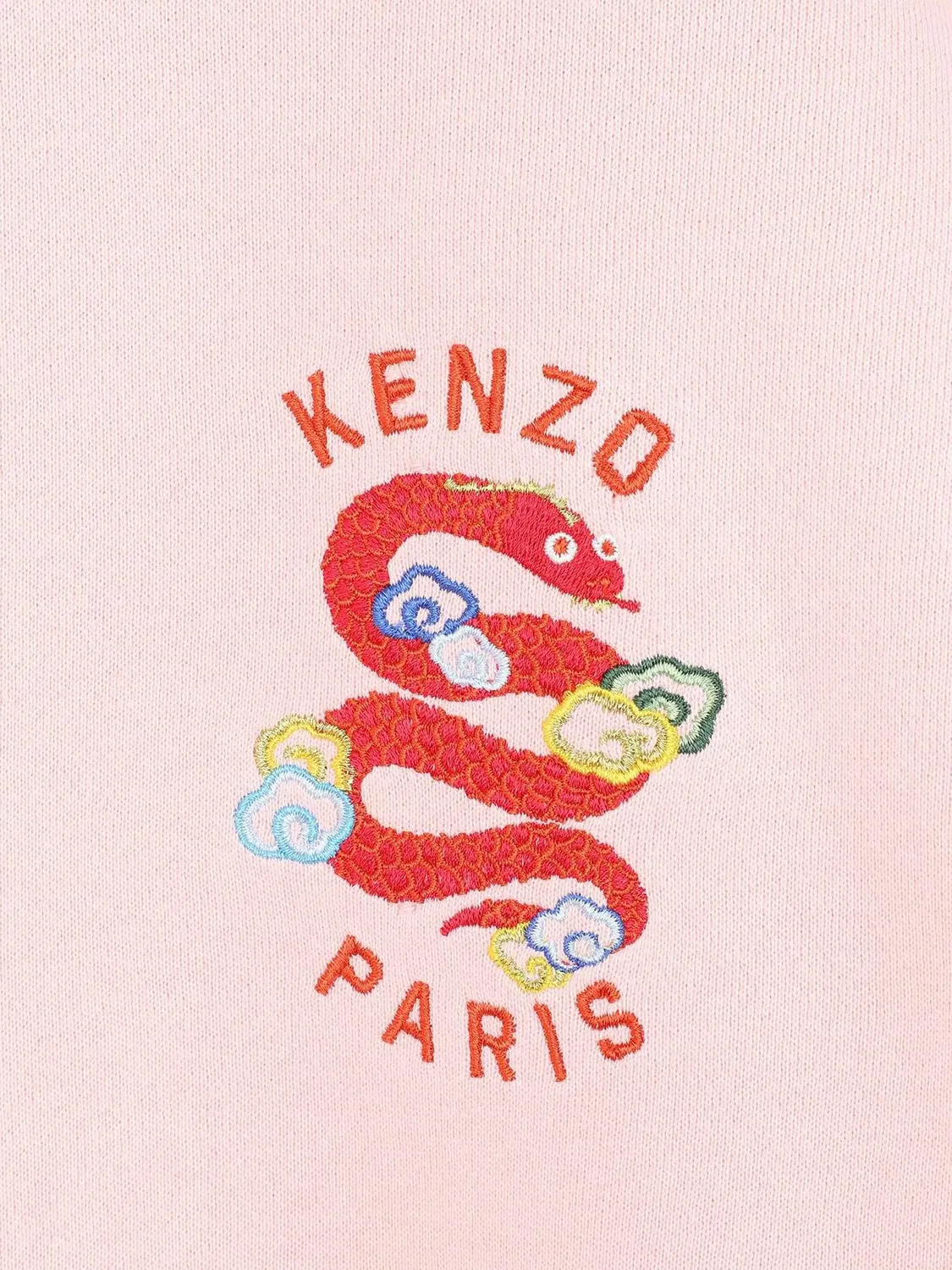 Платье с вышитым логотипом Kenzo, светло-розовый — фото 4