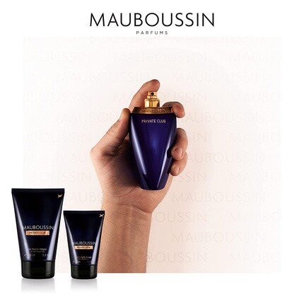 Mauboussin Prestige 2022 Private Club Eau de Parfum 100мл Гель для душа 100мл Бальзам после бритья 50мл с косметикой — фото 3