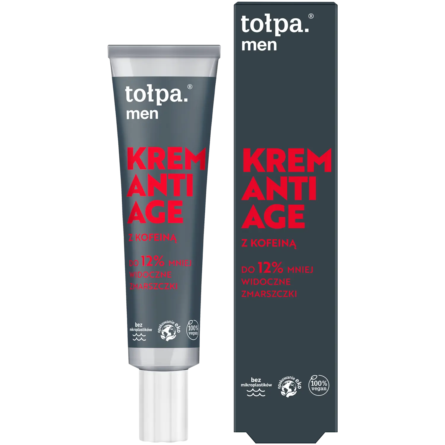 Крем для лица Tołpa — Men Anti Age омолаживающий с кофеином, 40 мл — фото 4