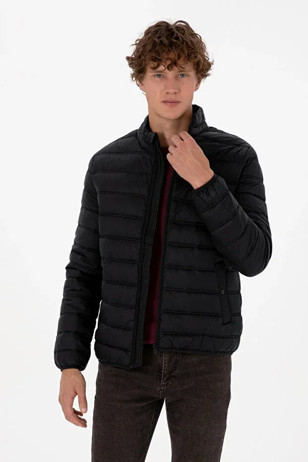 Мужское пальто-пуховик с длинным рукавом U.S. Polo Assn., Black