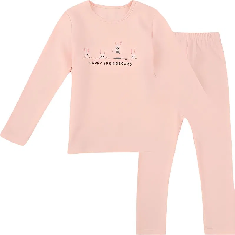Детское комплект нижнего белья с длинным рукавом Red bean, Warm Pink