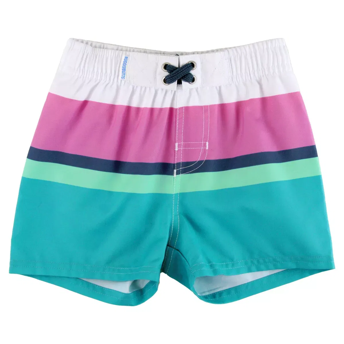 Детские плавки для мальчиков с защитой UPF 50+ RuggedButts, Aqua Color Block