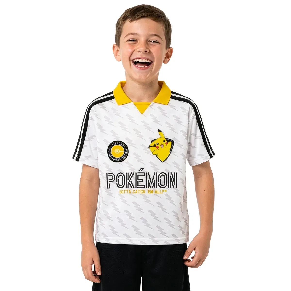 Футболка с принтом Pikachu Pokemon, White — фото 2