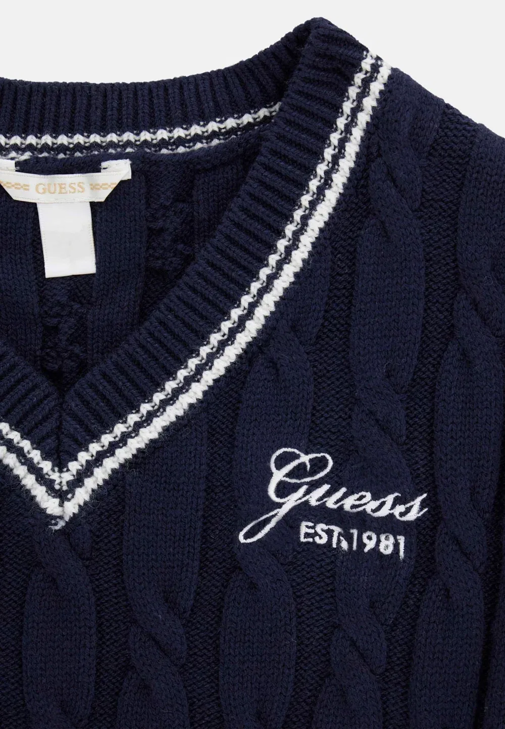 Bestickte weste - jumper Guess, Dunkelblau — фото 3