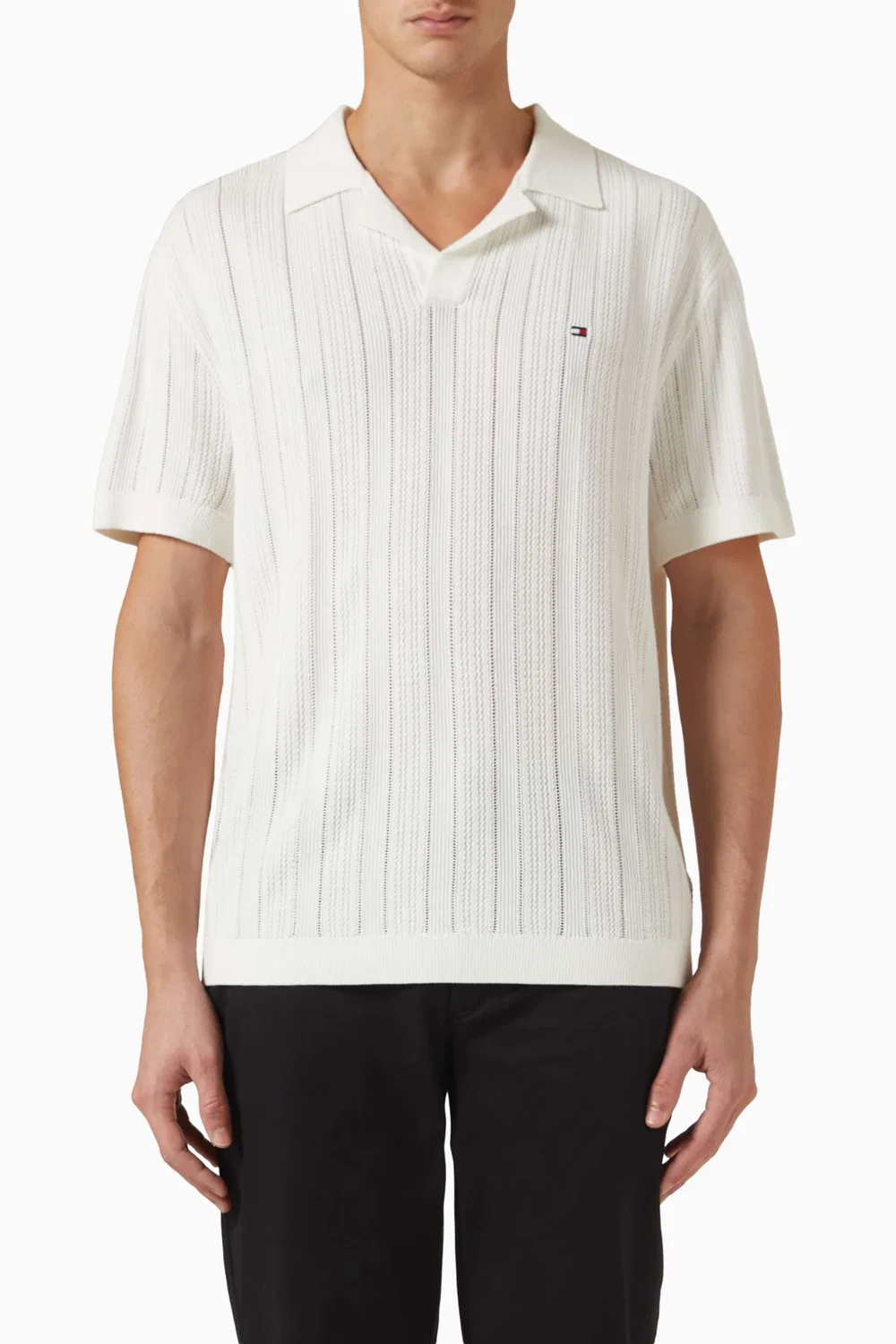 Футболка поло вязаная Pointelle Polo Tommy Hilfiger