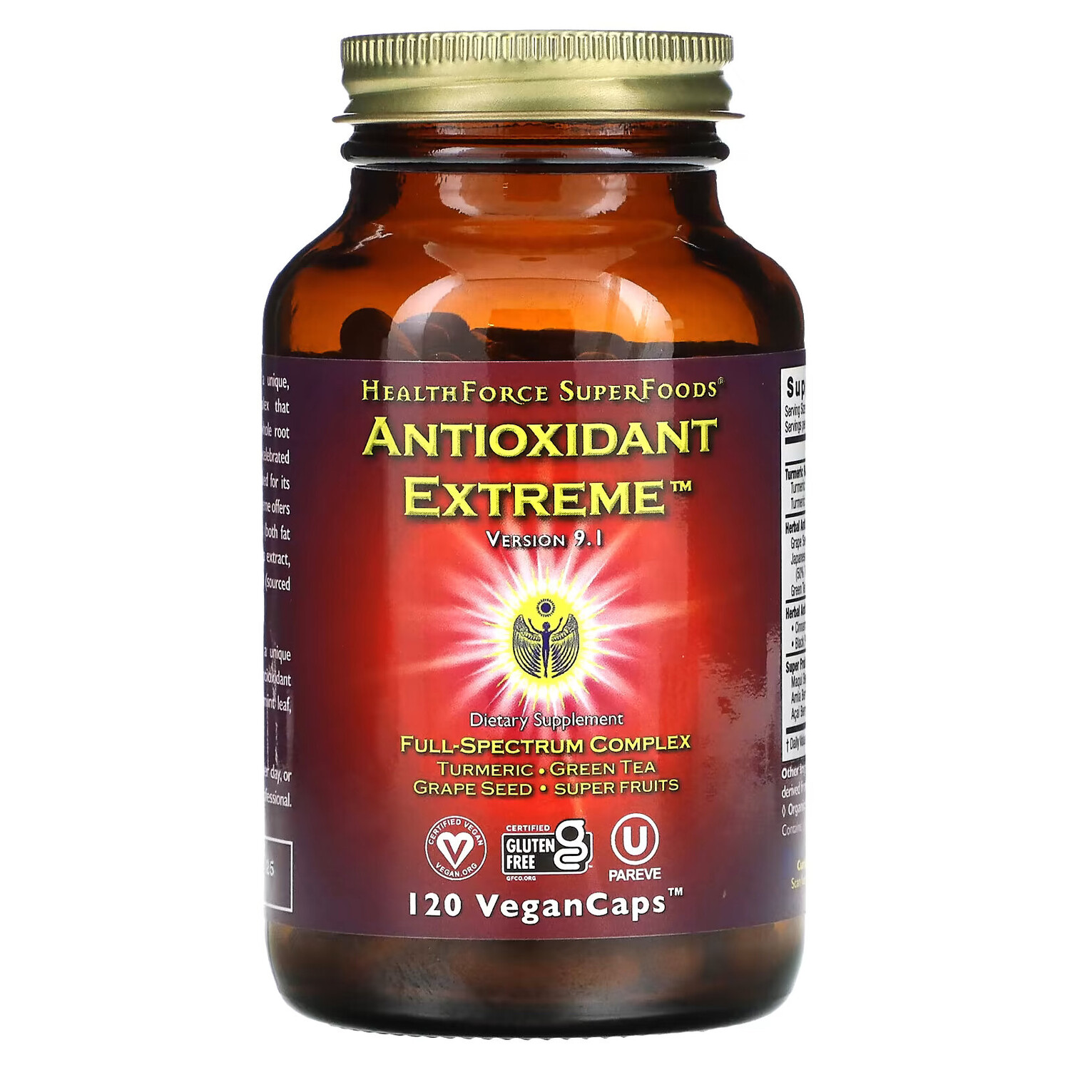 

HealthForce Superfoods, Antioxidant Extreme, версия 9.1, 120 веганских капсул