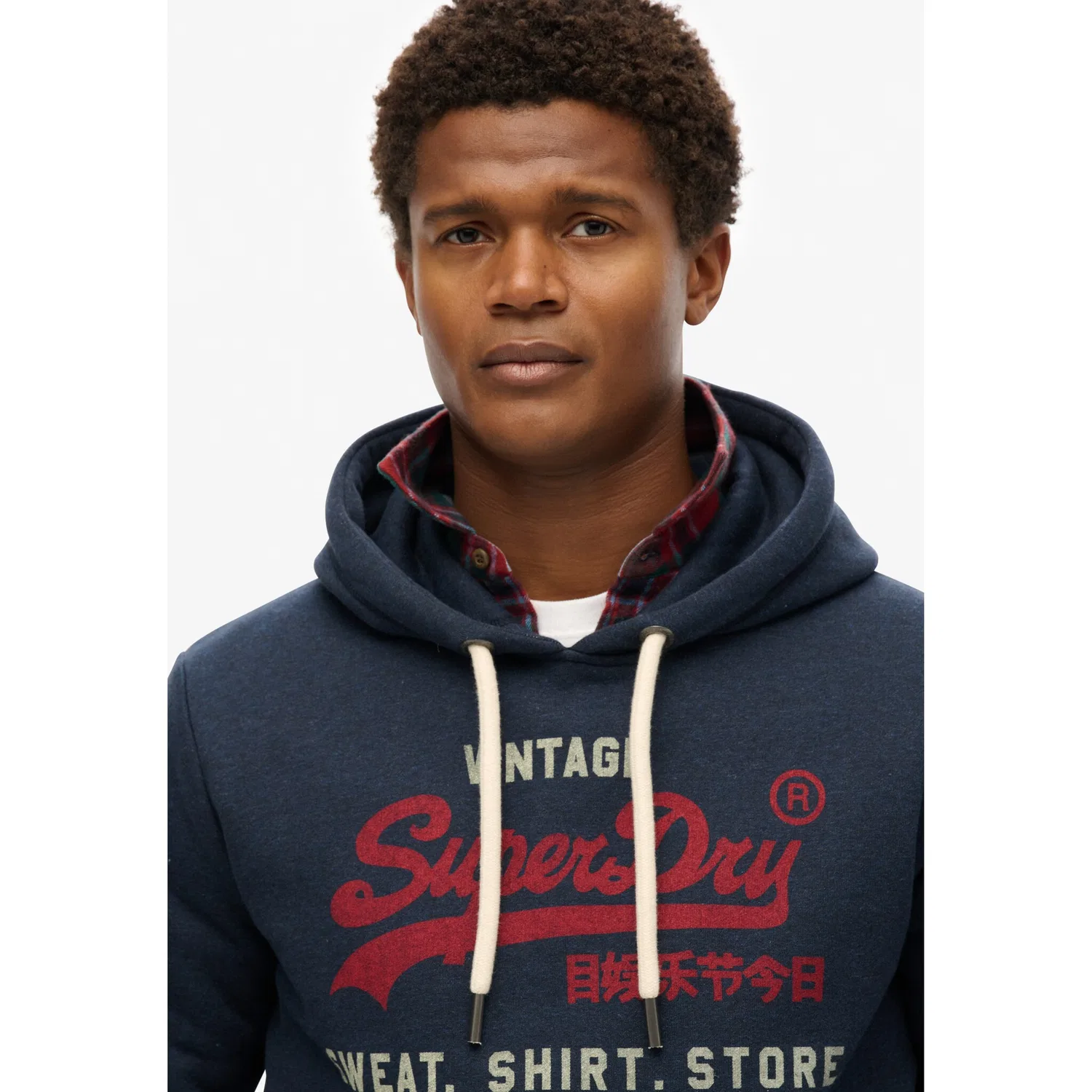 Мужской худи свободного кроя Superdry, Trench Navy — фото 3