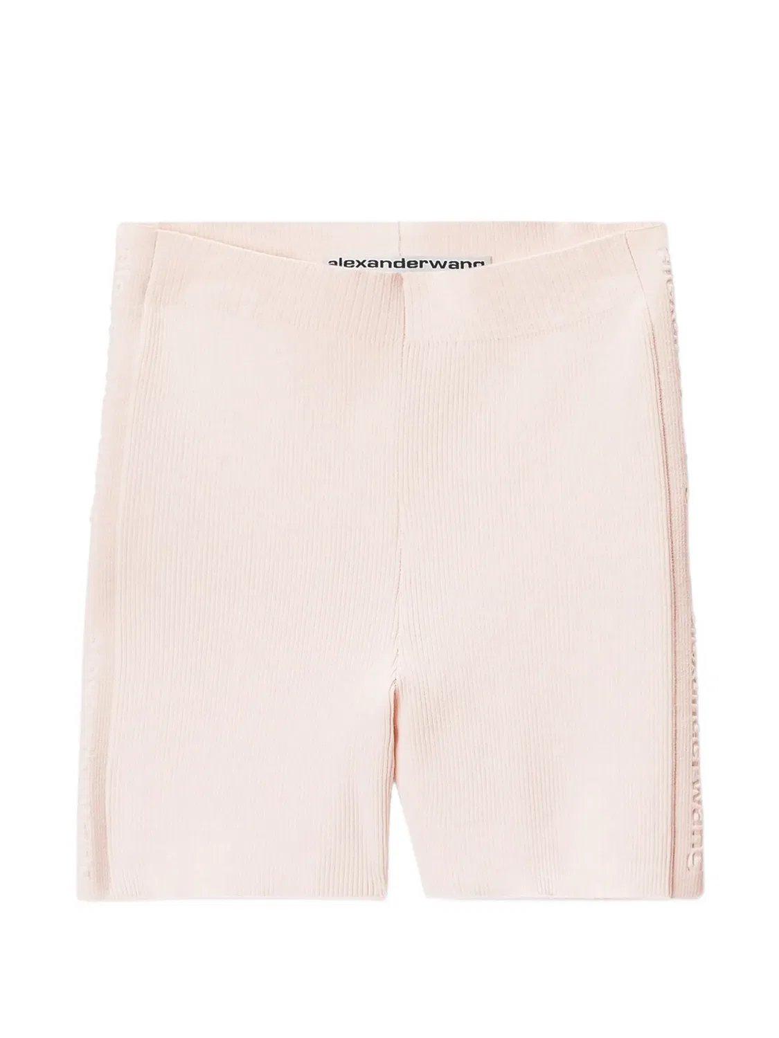 Короткие шорты в рубчик Alexander Wang, розовый