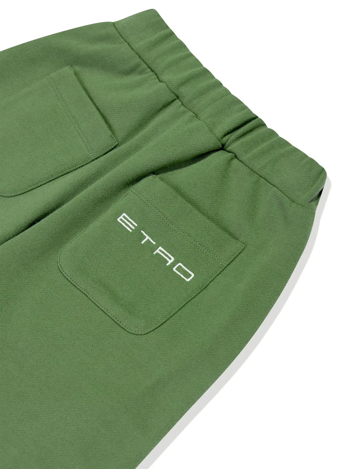Брюки с вышитым логотипом ETRO, зеленый — фото 4