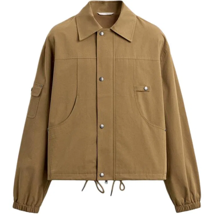 Мужская куртка с лацканами Beige ZARA, Beige