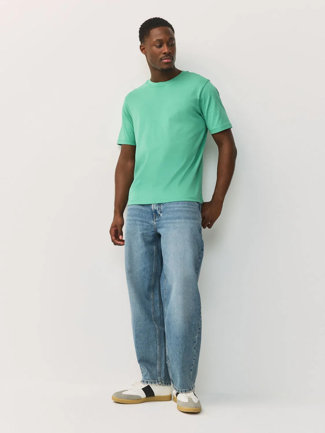 Футболка с круглым вырезом, Regular Fit, Essential Next, зеленый мятный — фото 4