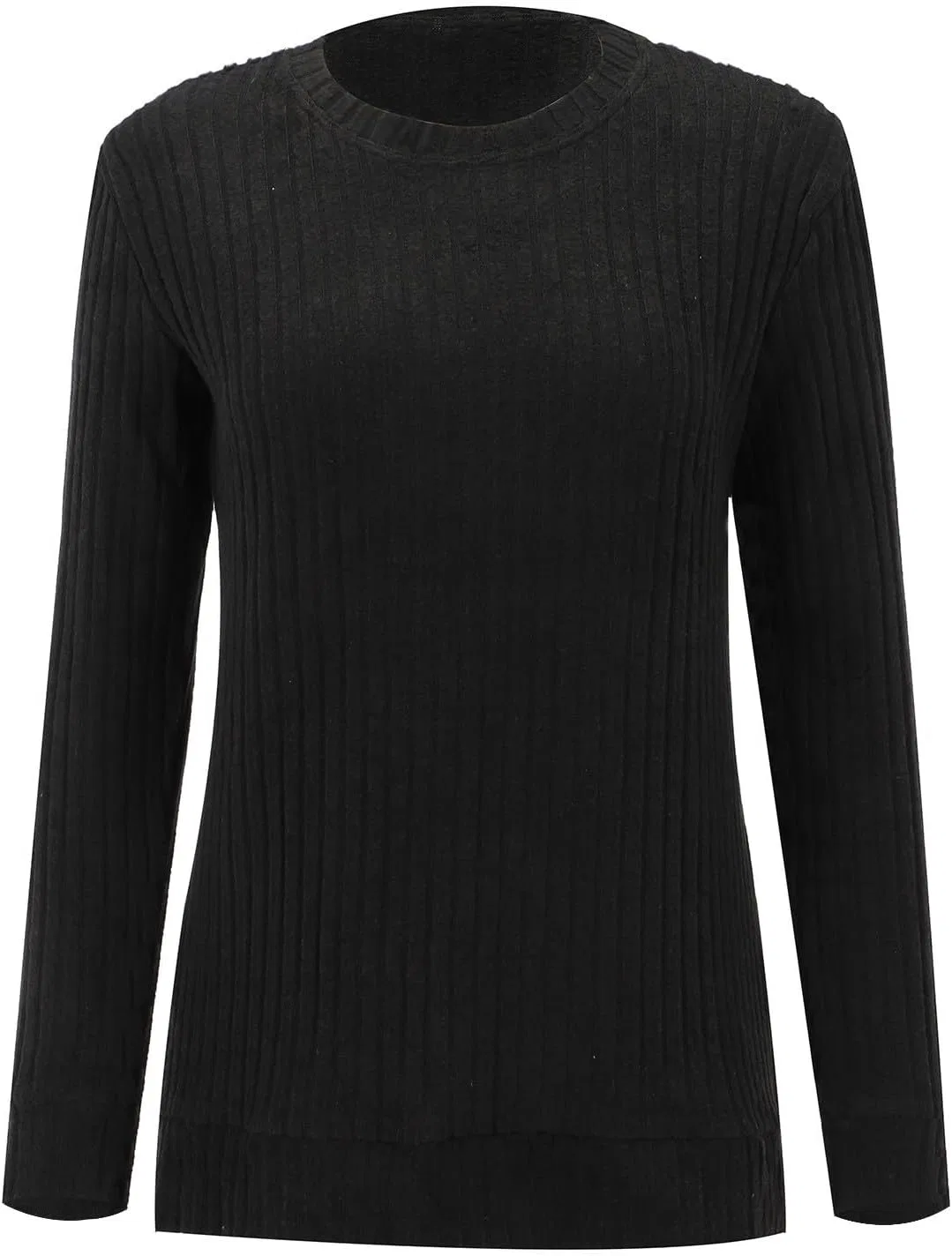 Женский свитер свободного кроя с длинным рукавом, Fireside Sweater, чёрный — фото 3