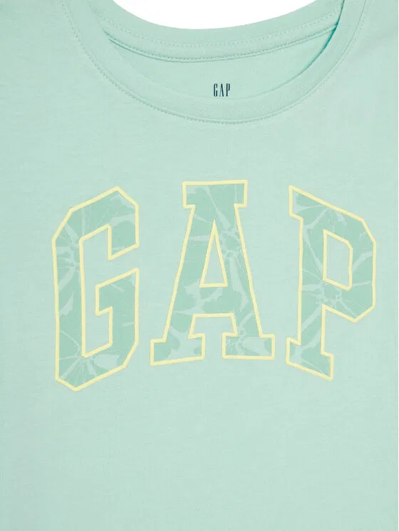 Футболка regular fit Gap, зеленый — фото 3