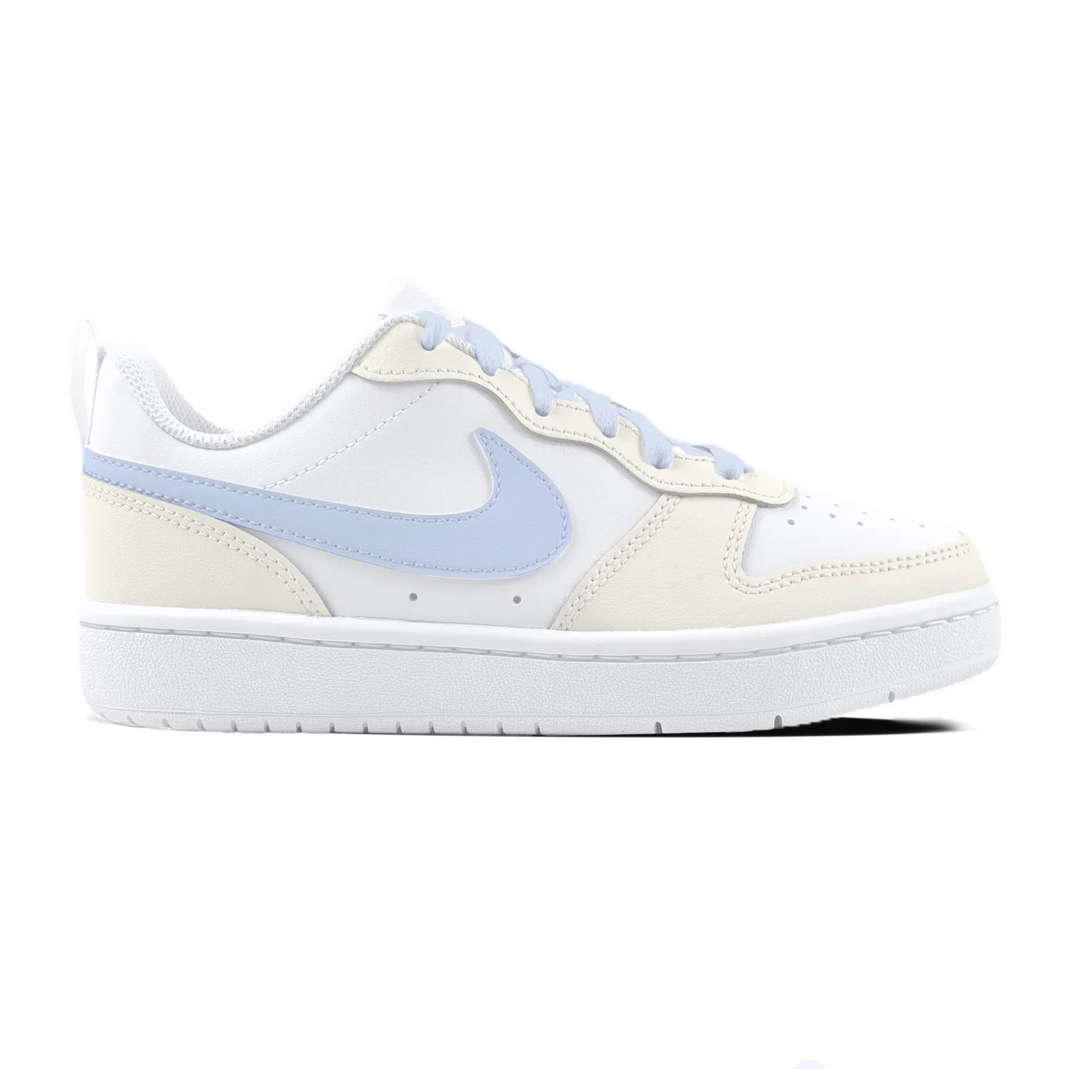 Детские кроссовки для скейтбординга с дизайном котенка Nike Court Borough 2, Yellow Blue — фото 4