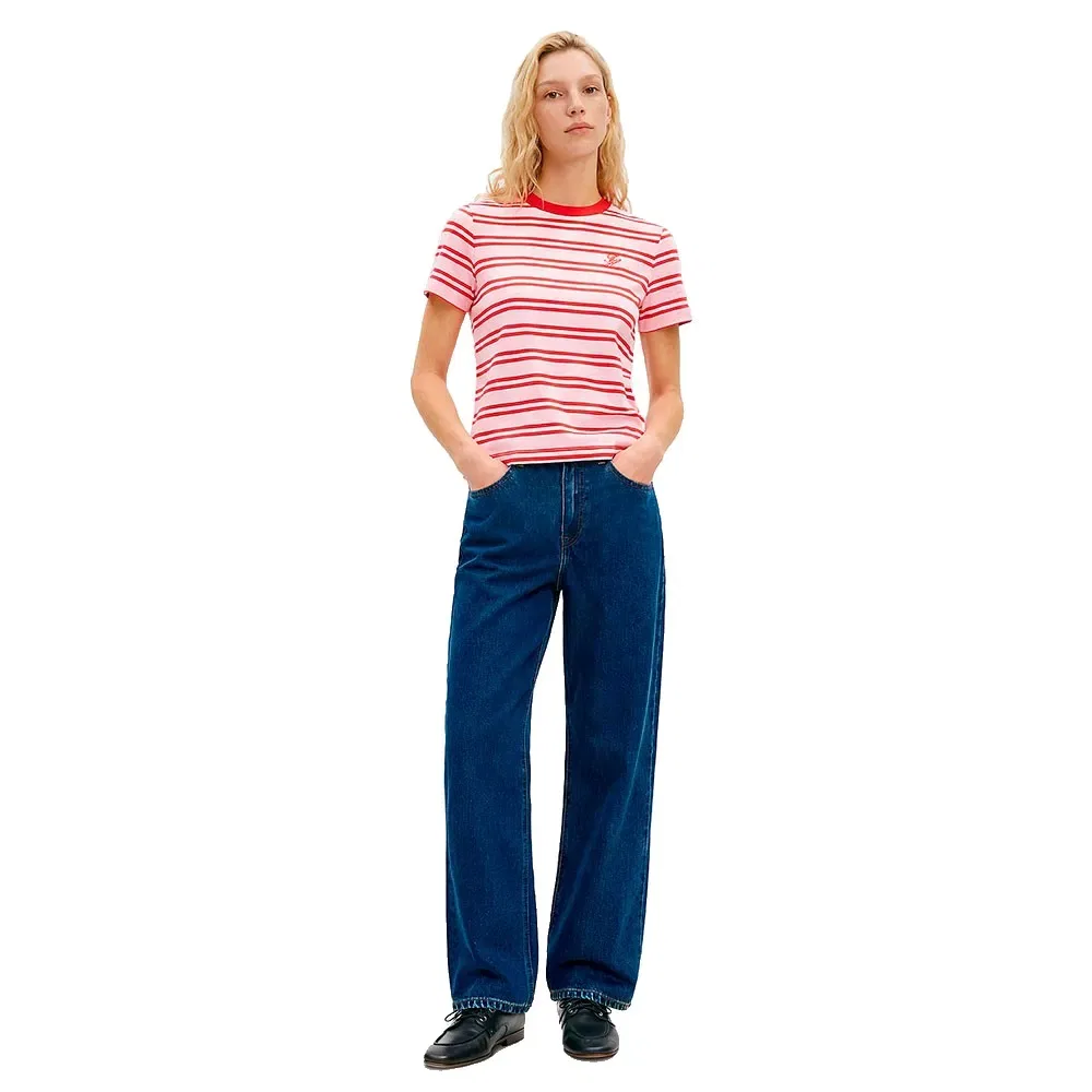 Футболка с коротким рукавом Tommy Hilfiger Script Regular Fit, розовый — фото 4