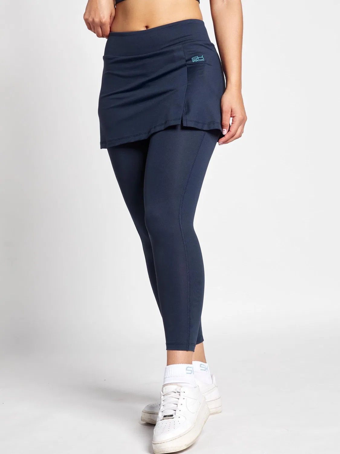 Спортивные брюки Sportkind Regular Workout Pants 2-в-1 Skirt, темно-синие
