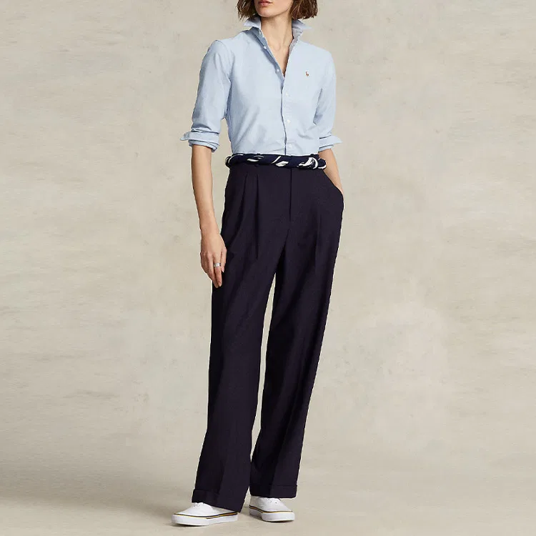 Женская рубашка с длинным рукавом Crlte St Polo Ralph Lauren, Light Blue — фото 3