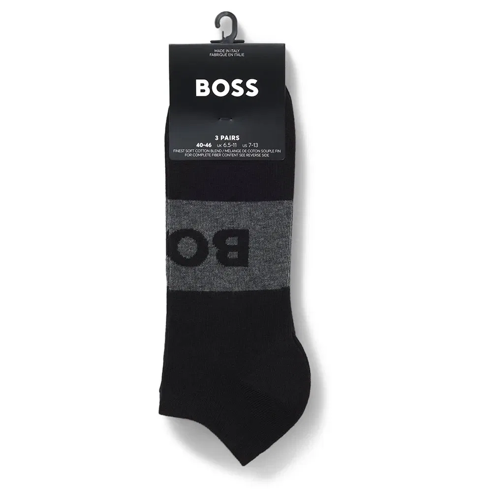 Носки 3 пары BOSS, черный — фото 3