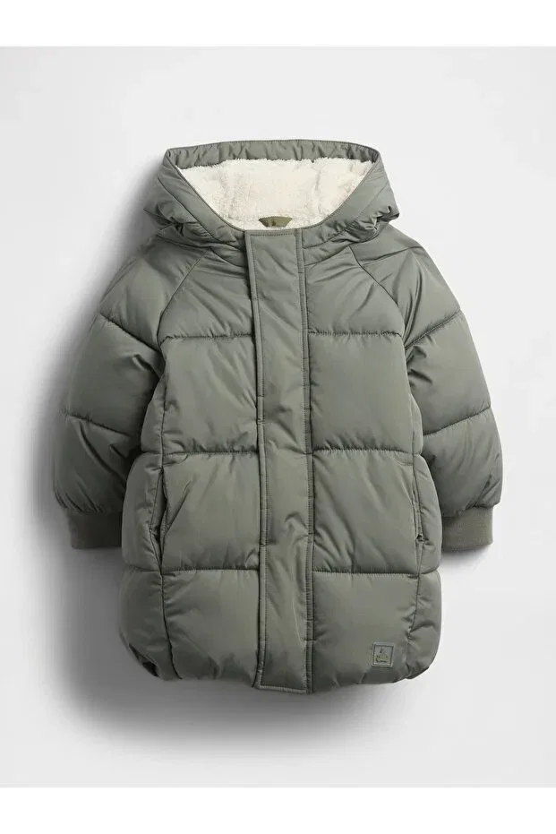 Детское пальто для мальчиков пуховое Puffer Inflatable Jacket Gap, Green-001