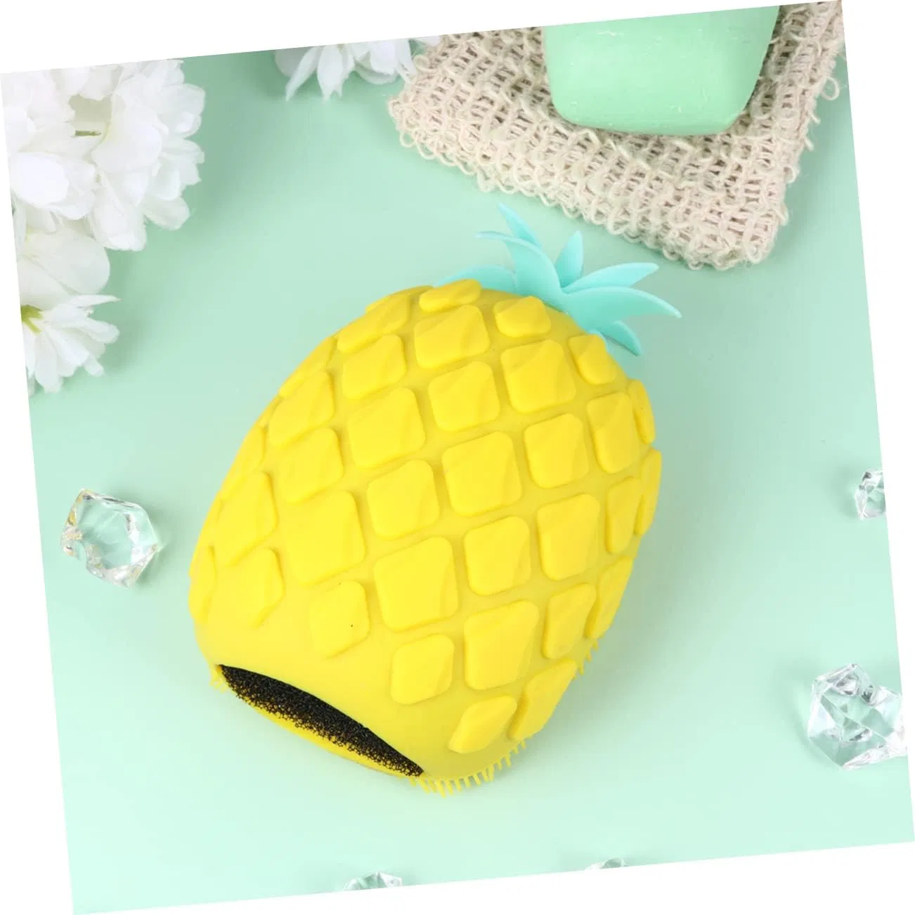 Щетка для душа Silicone Shower Brush, minkissy, Желтый — фото 4