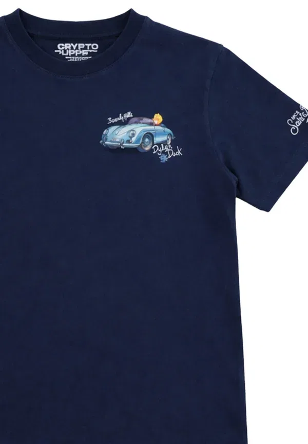 Футболка с принтом T shirt bambino, Mc2 Saint Barth, синий — фото 3