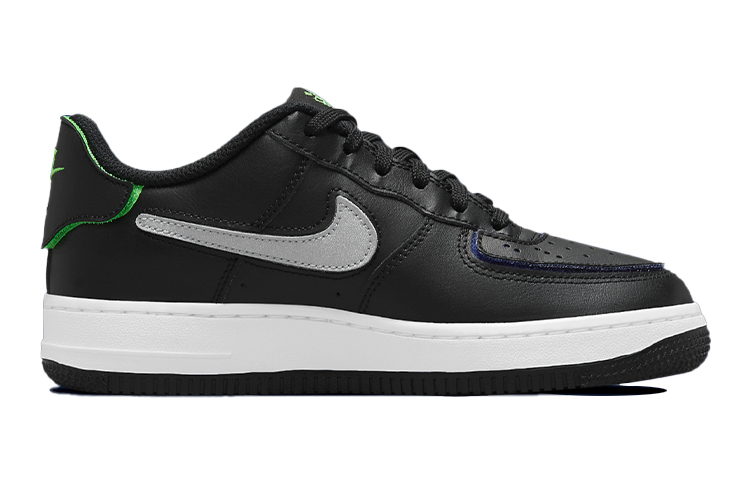 Кроссовки Nike Air Force 1/1 Low, черный/серебристый — фото 2