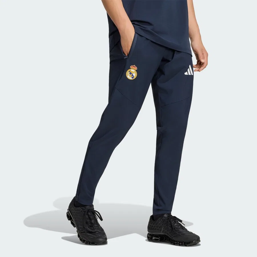 Спортивные брюки ADIDAS PERFORMANCE Regular Workout Pants 'Real Madrid Tiro' темно-синего цвета