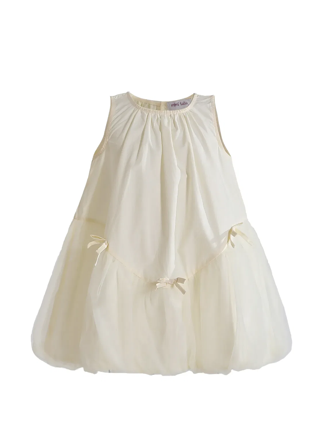 Платье Marielle с бантами Mimi Tutu, нейтральные цвета